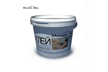 Клей для изделий из гипса Monte Alba (ведро 4,0кг)