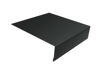 Планка лобовая/околооконная простая 190х50 Grand Line 0,5 Velur X RAL 7016 антрацитово-серый (3м)
