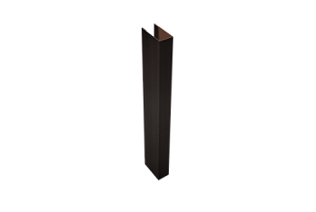 Стойка для забора жалюзи Texas (для калиток и ворот) Grand Line 0,45 Print Elite Coffee Wood TwinColor (2,5м)