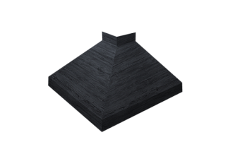Угол отлива внешний 100 Grand Line 0,45 Print Premium с пленкой Grey Wood TwinColor