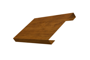 Ламель лицевая 150 забора жалюзи Texas Grand Line 0,45 Print-Double Elite Golden Wood