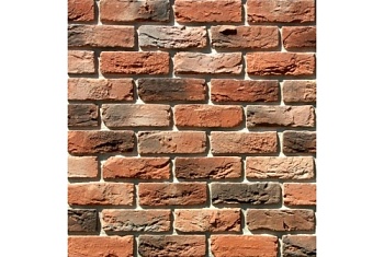 Рядовая плитка White Hills Design Бремен брик, тычок 306-51 с расшивкой 1,2 см