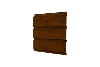 Софит металлический Классик Grand Line без перфорации 0,45 Print Premium с пленкой Golden Wood Intense FTC