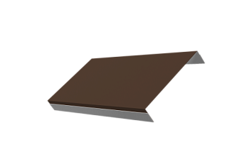 Ламель обратная 150 забора жалюзи Texas Grand Line 0,5 Satin Matt RAL 8017 шоколад
