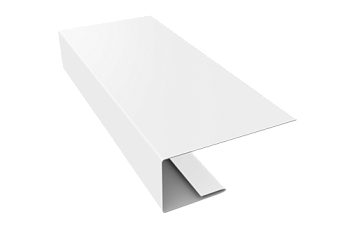J-Профиль 18мм Grand Line 0,5 Satin с пленкой RAL 9003 сигнальный белый (3м)