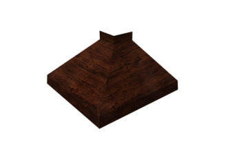 Угол отлива внешний 100 Grand Line 0,45 Print Premium с пленкой Cherry Wood Fresh TwinColor