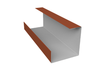 Планка угла внутреннего составная нижняя 0,5 Satin Matt RAL 8004 терракота (2м)