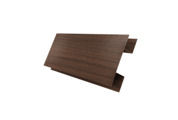 Планка H-образная Блок-Хаус new Grand Line 0,45 Print Elite Choco Wood TwinColor (2м)