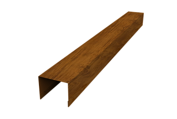 Крышка для забора жалюзи Palermo Grand Line 0,45 Print Elite Golden Wood TwinColor (2,5м)
