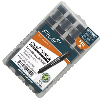 Сменные картриджи Pica 991/40 для маркера Pica Visor (чёрные) 4 шт