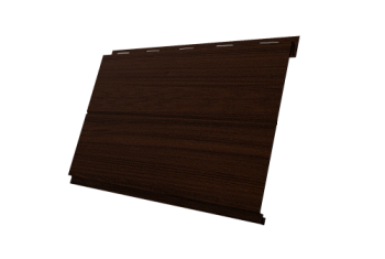 Софит металлический Вертикаль 0,2 line Grand Line 0,45 Print Elite с пленкой Choco Wood TwinColor