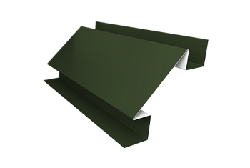 Планка угла внутреннего сложного Блок-Хаус new Grand Line 0,5 Satin Matt TX RAL 6020 хромовая зелень (2м)