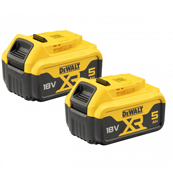 Набор аккумуляторов DeWalt 18V 5 Ач DCB184 (2 шт)