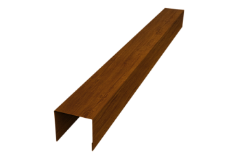Стойка боковая крепежная для забора жалюзи Palermo Grand Line 0,45 Print-double Premium Golden Wood Intense F (3м)