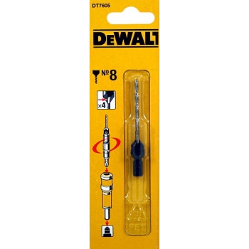 Пилотное сверло с зенкером DeWalt №8