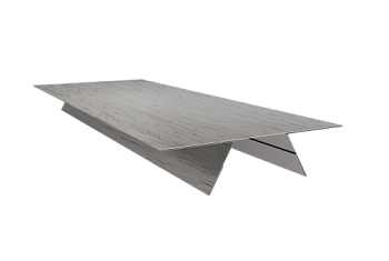 Планка стыковочная составная верхняя 0,45 Print Elite Snow Wood TwinColor (3м)