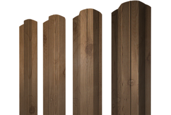 Штакетник М-образный B фигурный Grand Line 0,45 Print Premium Pine Wood Fresh