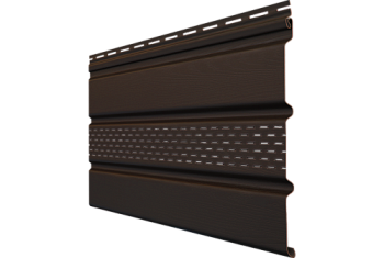 Софит Classic Grand Line частично перфорированный шоколадный (3,0м)