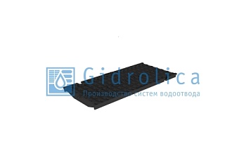 Решетка водоприемная Gidrolica Super РВ -20.24.50 - щелевая чугунная ВЧ, кл. D400 (50209D)
