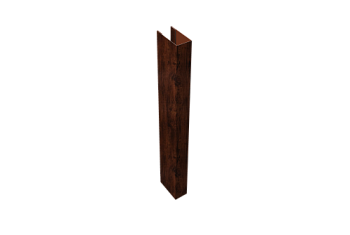 Стойка для забора жалюзи Texas (для калиток и ворот) Grand Line 0,45 Print Elite Cherry Wood TwinColor (1,8м)