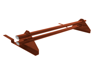 Снегозадержатель трубчатый для композитной черепицы Roman RAL 8004 (1м)