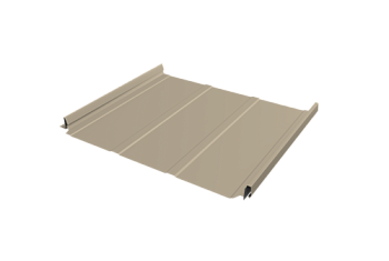 Кликфальц Pro Line Grand Line 0,45 Drap TX с пленкой на замках RAL 1015 светлая слоновая кость
