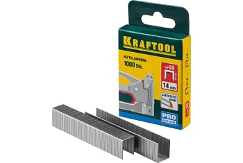 Скобы для степлера Kraftool 14мм узкие тип 53 1000шт (31670-14)