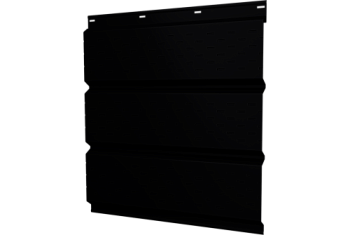Софит металлический Классик Grand Line полная перфорация 0,5 Satin Matt с пленкой RAL 9005 черный