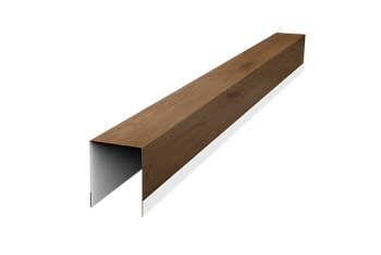 Планка опорная составная внутренняя для забора жалюзи Palermo Grand Line 0,45 Print Premium Pine Wood Fresh (3м)