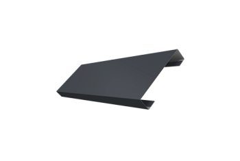 Ламель лицевая 100 забора жалюзи Texas Grand Line 0,5 PE lite RAL 7024 мокрый асфальт