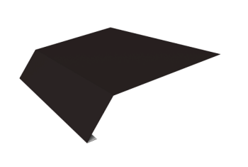 Планка карнизная 135х50 Grand Line Фартук S14 над желобом 0,5 Satin Matt TX RAL 9005 черный (3м)