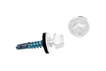 Саморез по металлу Daxmer 5,5х25 RAL 9003 (250) сверло №3