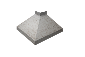 Угол отлива внешний 100 Grand Line 0,45 Print Elite с пленкой Snow Wood TwinColor