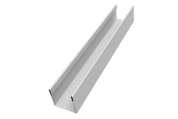 Стойка для забора жалюзи Milan Slim Grand Line 0,45 PE-Double RAL 9003 сигнальный белый (3м)