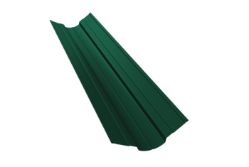 Планка ендовы верхней фигурной 70х70 Grand Line 0,5 Satin Matt RAL 6005 зеленый мох (3м)