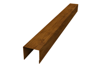 Стойка боковая крепежная для забора жалюзи Palermo Grand Line 0,45 Print Elite Golden Wood TwinColor (3м)