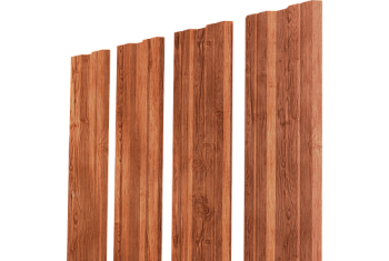 Штакетник Twin XL с прямым резом Grand Line 0,45 Print Premium Rowan Wood Intense FTC