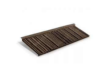 Лист композитной черепицы Metrotile WoodShake айрон-барк