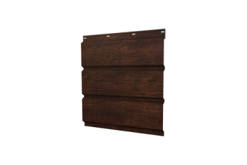 Софит металлический Классик Grand Line без перфорации 0,45 Print Premium с пленкой Cherry Wood Dark FTC
