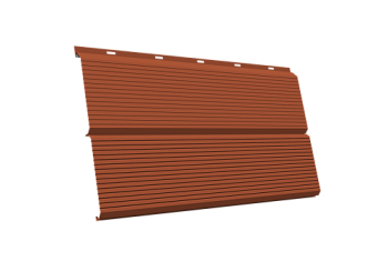 ЭкоБрус 0,345 Gofr Grand Line 0,5 Satin RAL 8004 терракота