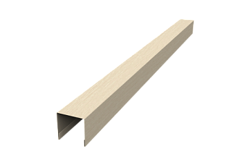 Планка вертикальная лицевая для забора жалюзи Palermo Grand Line 0,45 Print Elite Milky Wood TwinColor (2м)