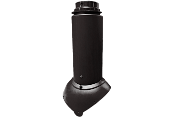 Выход канализации Krovent Pipe-VT 110/125 Изолированный черный