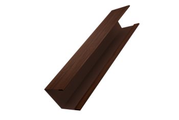 Крышка для забора жалюзи Milan Slim Grand Line 0,45 Print Elite Choco Wood TwinColor (3м)