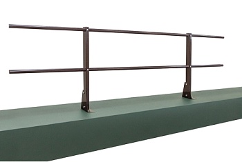 Ограждение кровельное для парапета на плоскую кровлю 2,0х0,6м RAL 8017