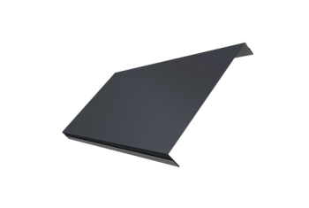 Ламель обратная 200 забора жалюзи Texas Grand Line 0,5 PE lite RAL 7024 мокрый асфальт