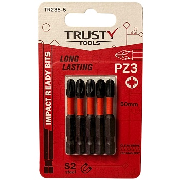Биты ударные Trusty-Tools PZ3 50 мм (5 шт)