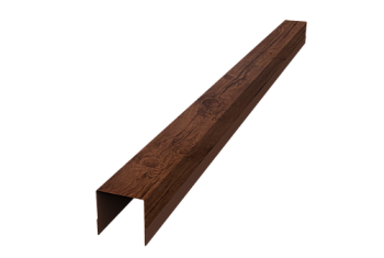 Планка вертикальная обратная для забора жалюзи Palermo Grand Line 0,45 Print Premium Cherry Wood Fresh TwinColor (3м)