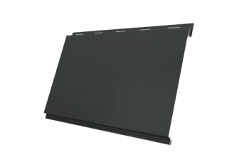 Софит металлический Вертикаль 0,2 classic Grand Line 0,5 Satin Matt с пленкой RAL 7016 антрацитово-серый