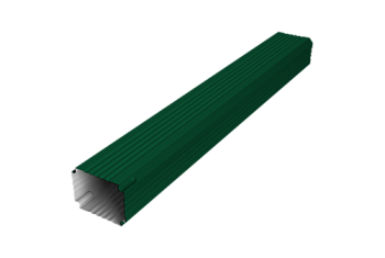 Труба гофрированная Vortex Lite Matt 76х102х1000мм RAL 6005 зеленый мох
