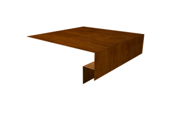 Планка околооконная сложная Экобрус Grand Line 250х50х25 0,45 Print Premium Golden Wood Intense FTC (3м)